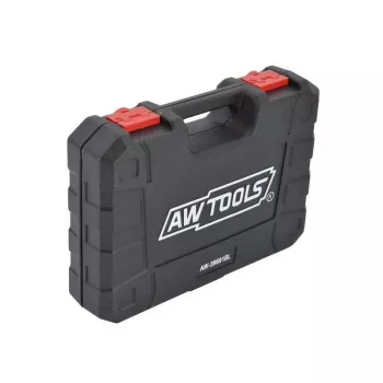 AWTOOLS AW38691BL conjunto de chaves de caixa 171 peças com encaixe 1/4 polegadas, 3/8 polegadas, 1/2 polegadas, catracas, extensões, bits e mala de plástico