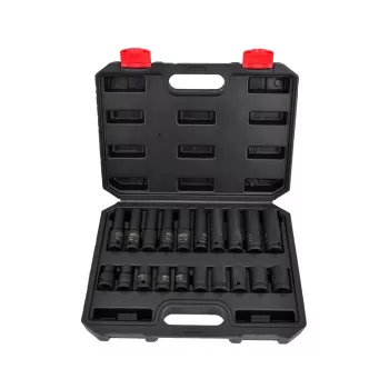 AWTOOLS AW38695BL Conjunto de chaves de caixa cromo-vanádio de 95 peças com catraca de 1/4 polegadas, 3/8 polegadas, 1/2 polegadas, chaves de caixa, bits, chaves de parafusos e mala de plástico