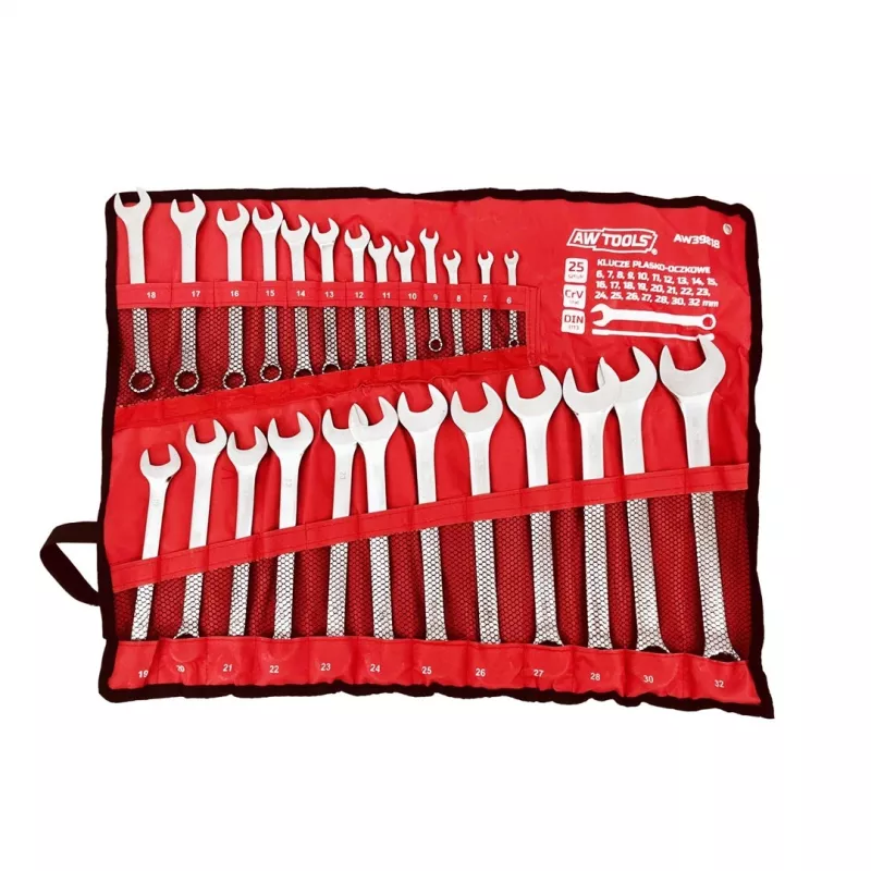 AWTOOLS AW39818 Chave combinada 18 mm aço cromo-vanádio
