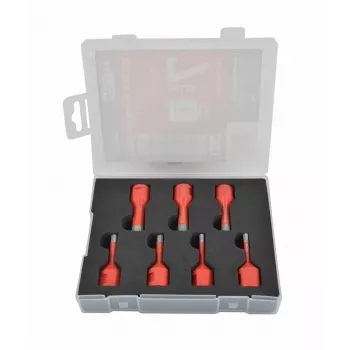 Conjunto de 7 brocas helicoidais HSS AWTOOLS AW47307 DIN 338 – 2-10 mm para metal, madeira e plástico