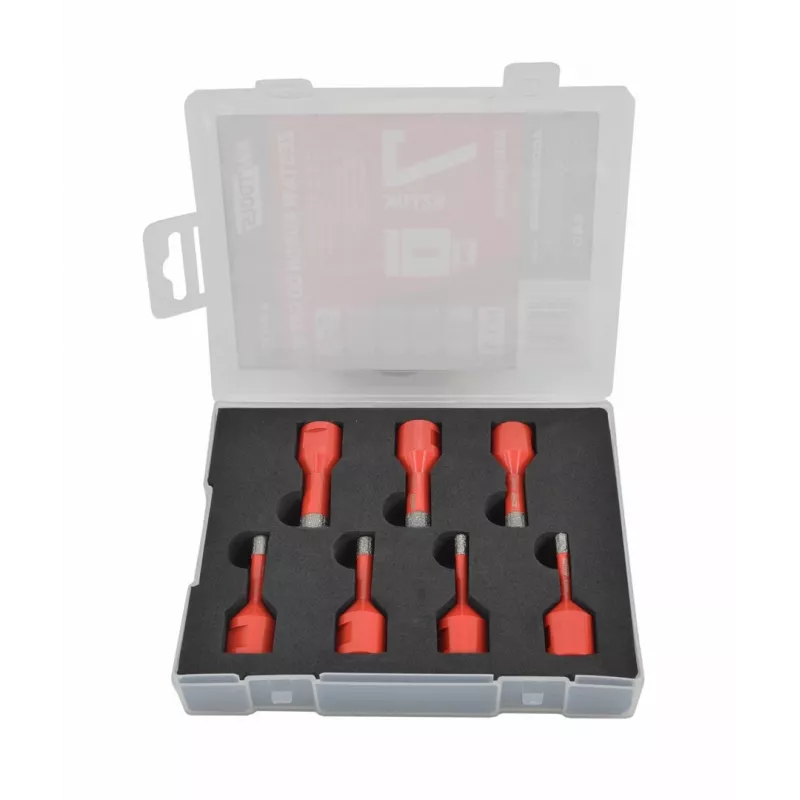 Conjunto de 7 brocas helicoidais HSS AWTOOLS AW47307 DIN 338 – 2-10 mm para metal, madeira e plástico