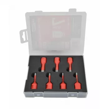 Conjunto de 7 brocas helicoidais HSS AWTOOLS AW47307 DIN 338 – 2-10 mm para metal, madeira e plástico