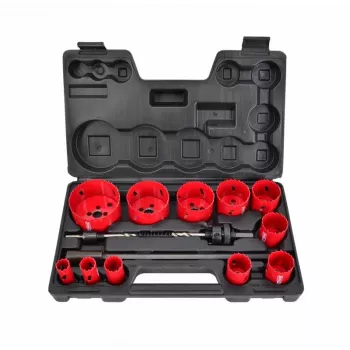 Serra copo bimetal AWTOOLS AW49661 60 mm com dentes de passo variável para metal, madeira, plástico, pladur e construção a seco