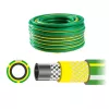 AWTOOLS AW70374 Mangueira de jardim 50m 1/2 polegadas flexível PVC 3 camadas com malha cruzada de poliéster