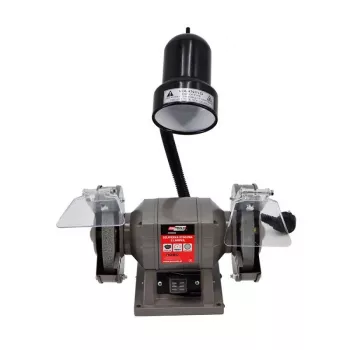 AWTOOLS rebarbadora de bancada 150mm / 300W com lâmpada