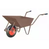 AWTOOLS Carrinho de mão de construção 85L 1,5mm Castanho com proteção de roda