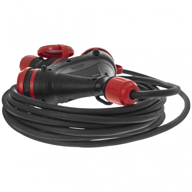 AWTOOLS EXTREME extensão de cabo 10m 3x1,5mm² 3 tomadas IP54 16A/4000W