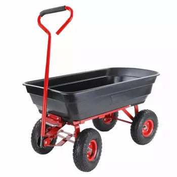 Carrinho de jardim / basculante AWTOOLS 4 rodas 75L