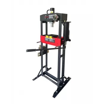 AWTOOLS prensa hidráulica com manómetro 20T PRO Black Line