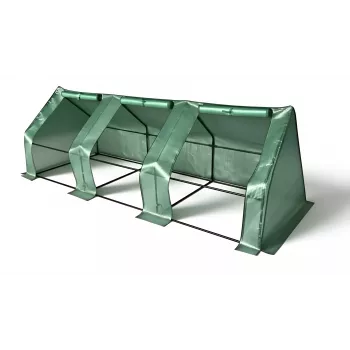 Estufa túnel mini AWTOOLS 295x95x95cm estrutura de aço galvanizado com cobertura PE resistente aos UV