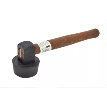 AWTOOLS Martelo de Pavimento 1,5 kg Borracha Vulcanizada com Cabo de Fibra de Vidro