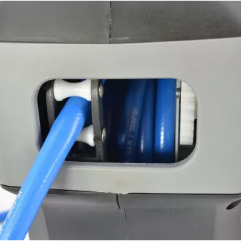Enrolador de mangueira de ar comprimido AWTOOLS com recolha automática, 8x12mm x 20m, azul