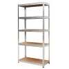 Estante AWTOOLS 5 prateleiras 180x90x40 cm carga 250 kg por prateleira aço galvanizado 5,0 mm