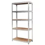 Estante AWTOOLS 5 prateleiras 180x90x40 cm carga 250 kg por prateleira aço galvanizado 5,0 mm