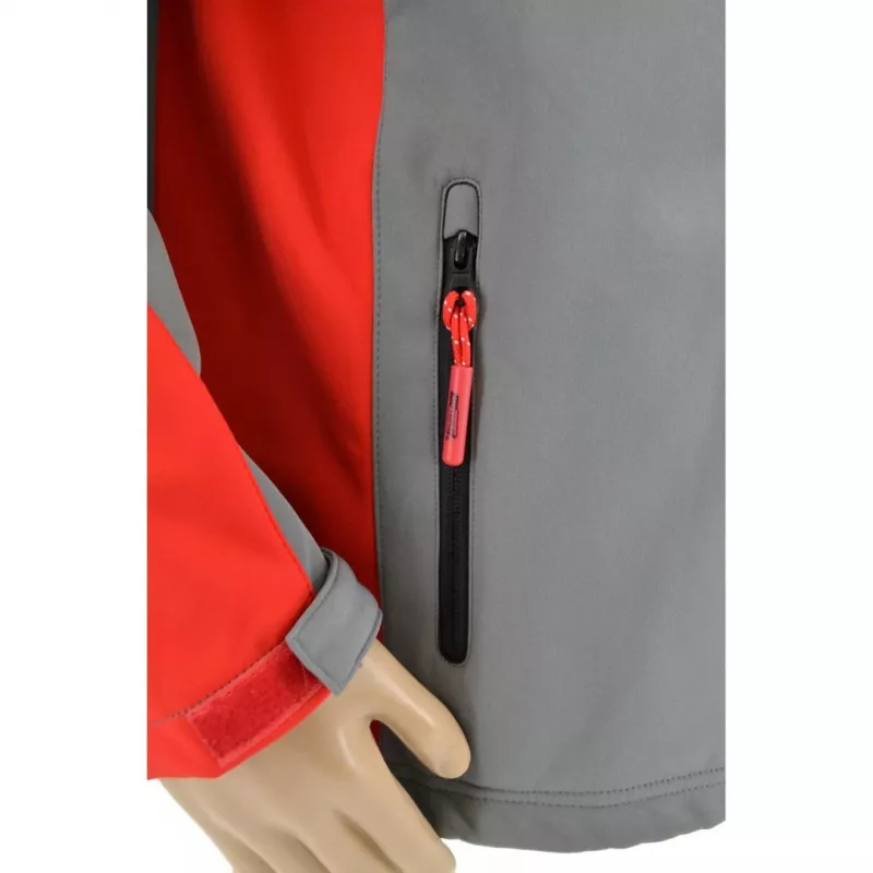 Casaco softshell sweatshirt AWTOOLS T4 vermelho-cinzento L