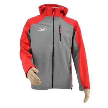 Casaco softshell sweatshirt AWTOOLS T4 vermelho-cinzento L