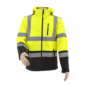 AWTOOLS Casaco softshell T3 alta visibilidade refletor XL amarelo/preto