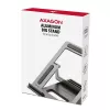 AXAGON STND-L suporte para portátil 10-16 polegadas alumínio dobrável altura ajustável prateado