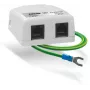 AXON NET PROTECTOR Proteção contra sobretensão para Gigabit Ethernet, RJ45, proteção de 8 fios, montagem na parede, caixa metálica