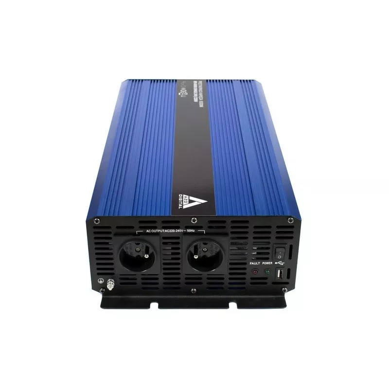 Inversor de onda sinusoidal pura AZO Digital 24V DC para 230V AC 6000W IPS-6000S