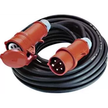 Bachmann 344.172 Cabo de extensão para exterior 25m H07RN-F 3G1.5 IP44 Schuko preto