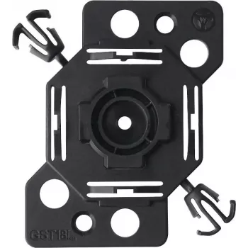 Bachmann 375.542 Placa de montagem individual para aparelhos 50x50 mm, preto