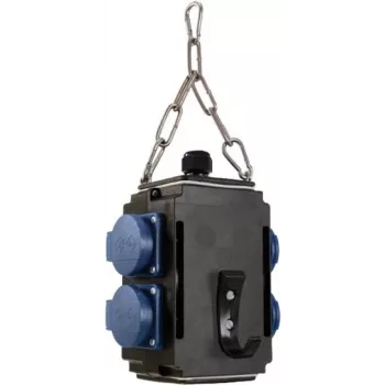 Bachmann POWERCUBE distribuidor de corrente trifásico, 4 tomadas CEE 16A, 11 kW, entrada 32A 349.300