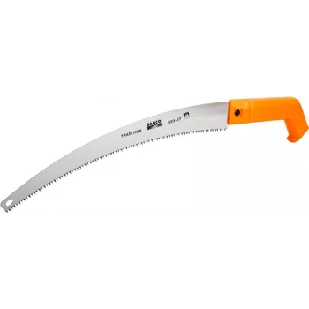 Bahco 340-6T Serrote de poda com lâmina de 360 mm cromada dura, dentado XT, 6 TPI, cabo ergonómico de duas componentes, laranja