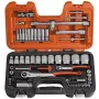 BAHCO S560 Conjunto de Chaves de Caixa e Bits de 56 Peças com Encaixe de 1/4