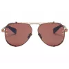 BALMAIN BPS-125E-62 óculos de sol piloto homem gunmetal cinzento 62mm