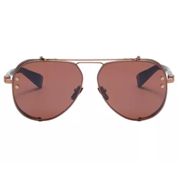 BALMAIN BPS-125E-62 óculos de sol piloto homem gunmetal cinzento 62mm