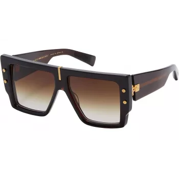 Óculos de sol de mulher BALMAIN BPS-144C-57 Armação de acetato cat eye lentes cinzentas 57/14/145 mm
