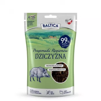 BALTICA PRZYSMAKI REGIONÓW Semi-Soft Petiscos de caça para cães 80g