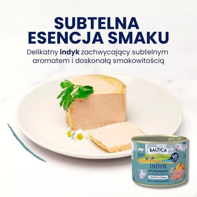 BALTICA Smaki regionów Turkey Mono - Alimento húmido para gatos - 400g
