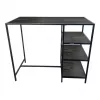 BANCO ALTO GABE PRETO/PRETO 100X120X60CM