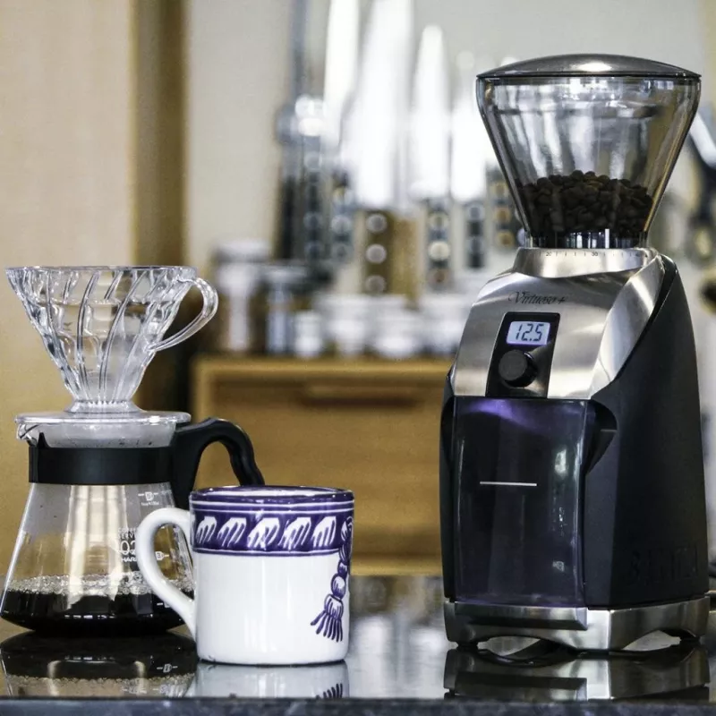 Baratza Virtuoso+ Moinho de café cónico 70 W preto prateado
