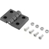 Basetech Dobradiça de plástico 70x50x10 mm preto 1 unid. (BT-1697229)