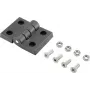 Basetech Dobradiça de plástico 70x50x10 mm preto 1 unid. (BT-1697229)