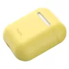 Baseus Apple Silica Series Capa de Silicone Ultra-fina para AirPods 1/2 Amarelo