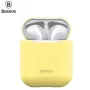 Baseus Apple Silica Series Capa de Silicone Ultra-fina para AirPods 1/2 Amarelo