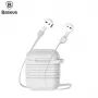 Baseus Capa Protetora de Silicone com Alça Magnética para Apple AirPods Pro 2, Cinzento