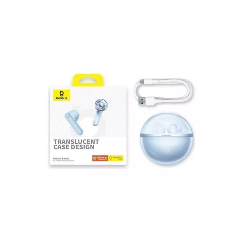 Baseus Bowie E5 TWS auriculares sem fios - azul