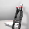 Baseus Cabo Cafule reforçado com trança de nylon USB-A para USB-C QC3.0 2A 3m vermelho (CATKLF-U09)