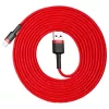 Cabo Lightning Baseus Cafule 2A 3m Vermelho/Preto (CALKLF-R09)