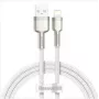 Cabo Baseus Cafule Metal USB-A para Lightning 1,0m 2,4A Branco