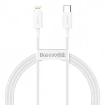 Baseus Superior Series Cabo USB-C para Lightning, 20W PD, 1 m, branco (CATLYS-A02)
