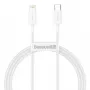 Baseus Superior Series Cabo USB-C para Lightning, 20W PD, 1 m, branco (CATLYS-A02)