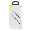 Baseus cabo USB-C para Lightning Cafule Series PD 20W 1m preto