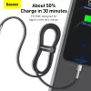 Baseus cabo USB-C para Lightning Cafule Series PD 20W 1m preto