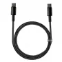 Baseus Tungsten Gold cabo USB-C para USB-C, 100W, 1 m, preto
